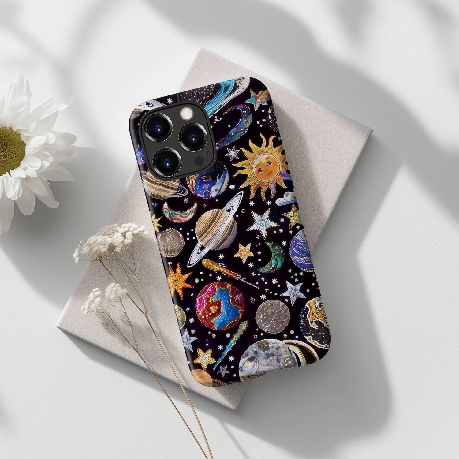 Detalle de Goodon iPhone 13 Pro Floral Case, MagSafe-Compatible Dual-Layer Cover