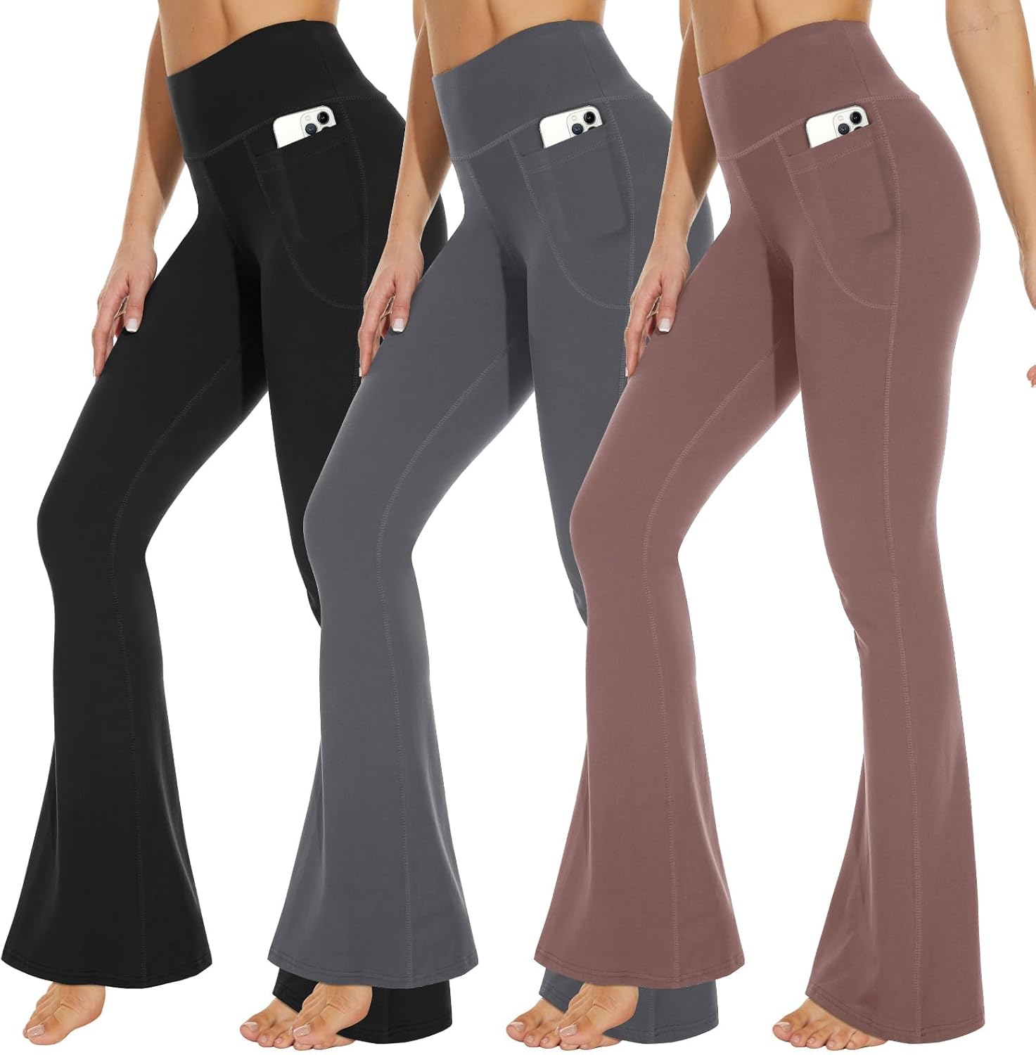 Thumbnail 5 de 3-Pack Leggings with Pockets High Waist