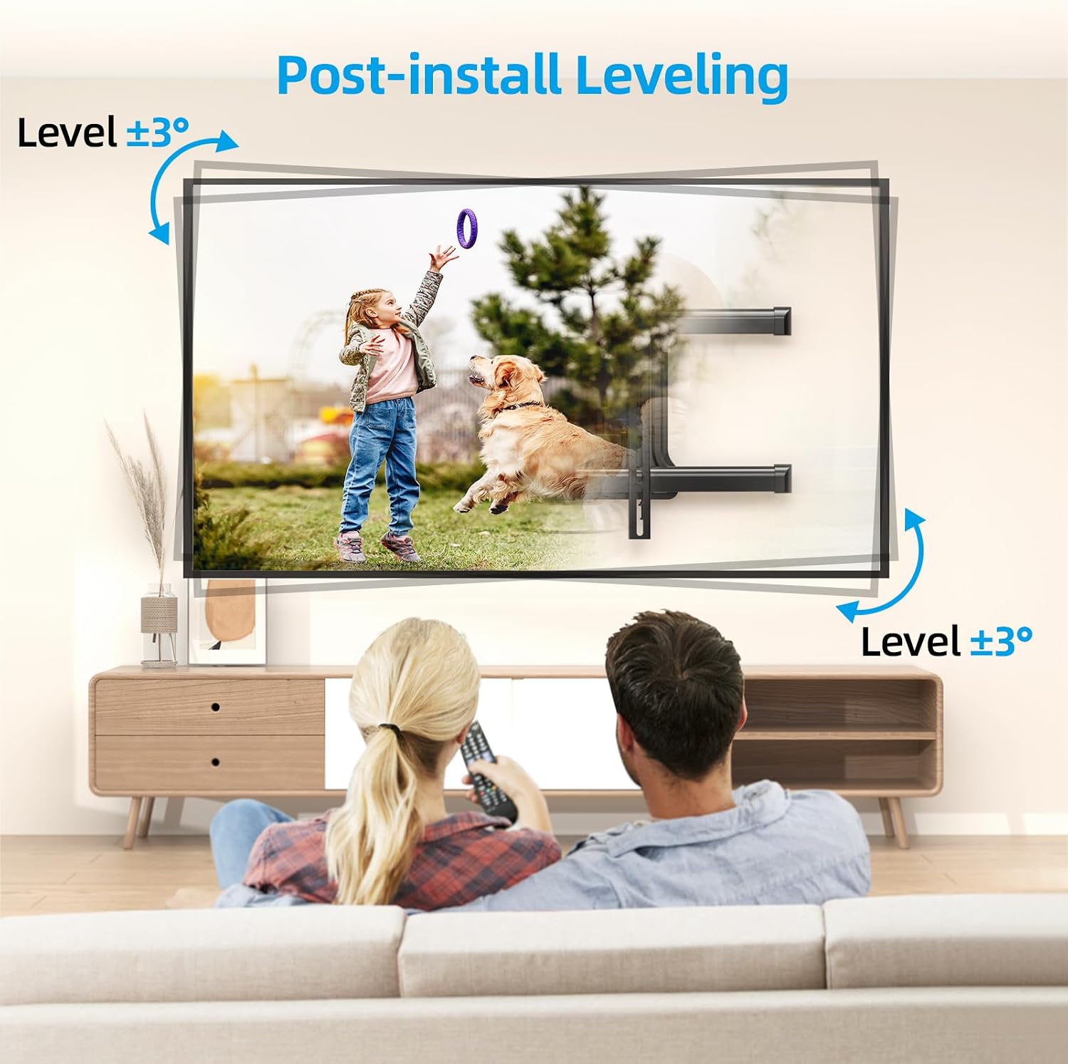 Thumbnail 6 de HCMOUNTING Pre-Assembled Corner TV Wall Mount