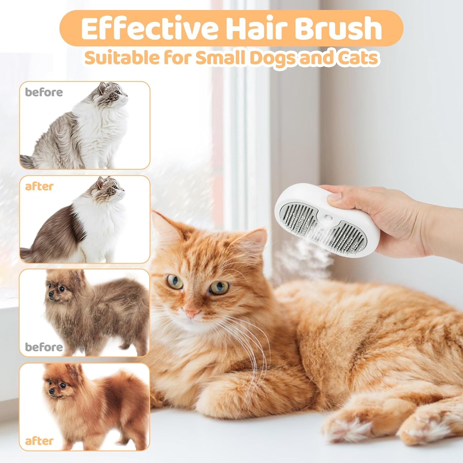 Detalle de Nepfaivy Cat Steam Brush for Grooming