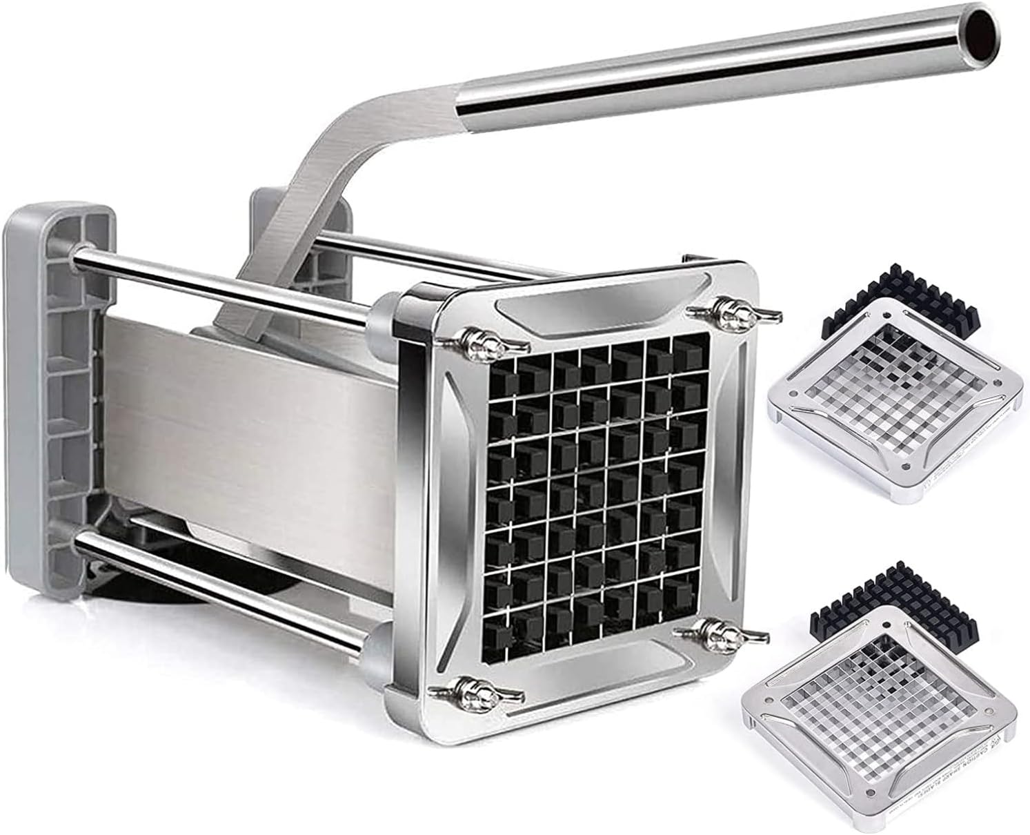 Detalle de Sopito Professional Potato Cutter: Stainless Steel Fry Cutter with 1/2" and 3/8" Blades