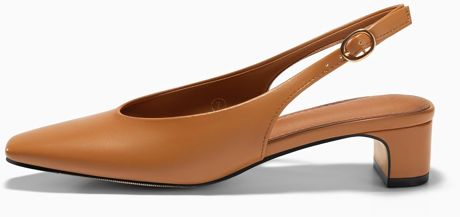 Detalle 1 de Coutgo Slingback Pumps in Faux Leather