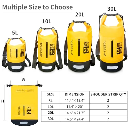 Detalle de Blackace arteesol Waterproof Dry Bag 5L/10L/20L/30L with Long Adjustable Handle