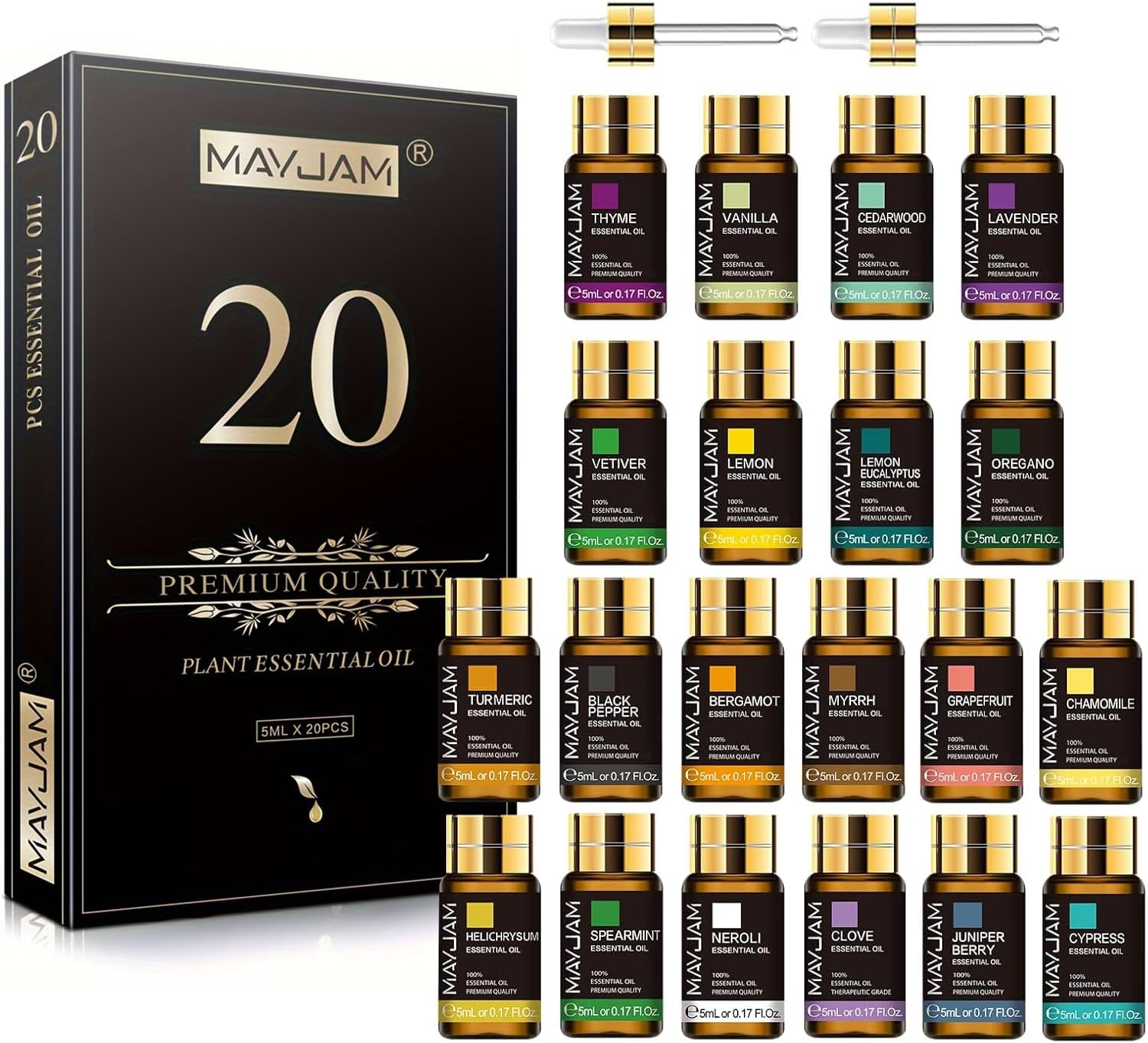 Detalle de MAYJAM Juego de Aceites Esenciales 20 piezas