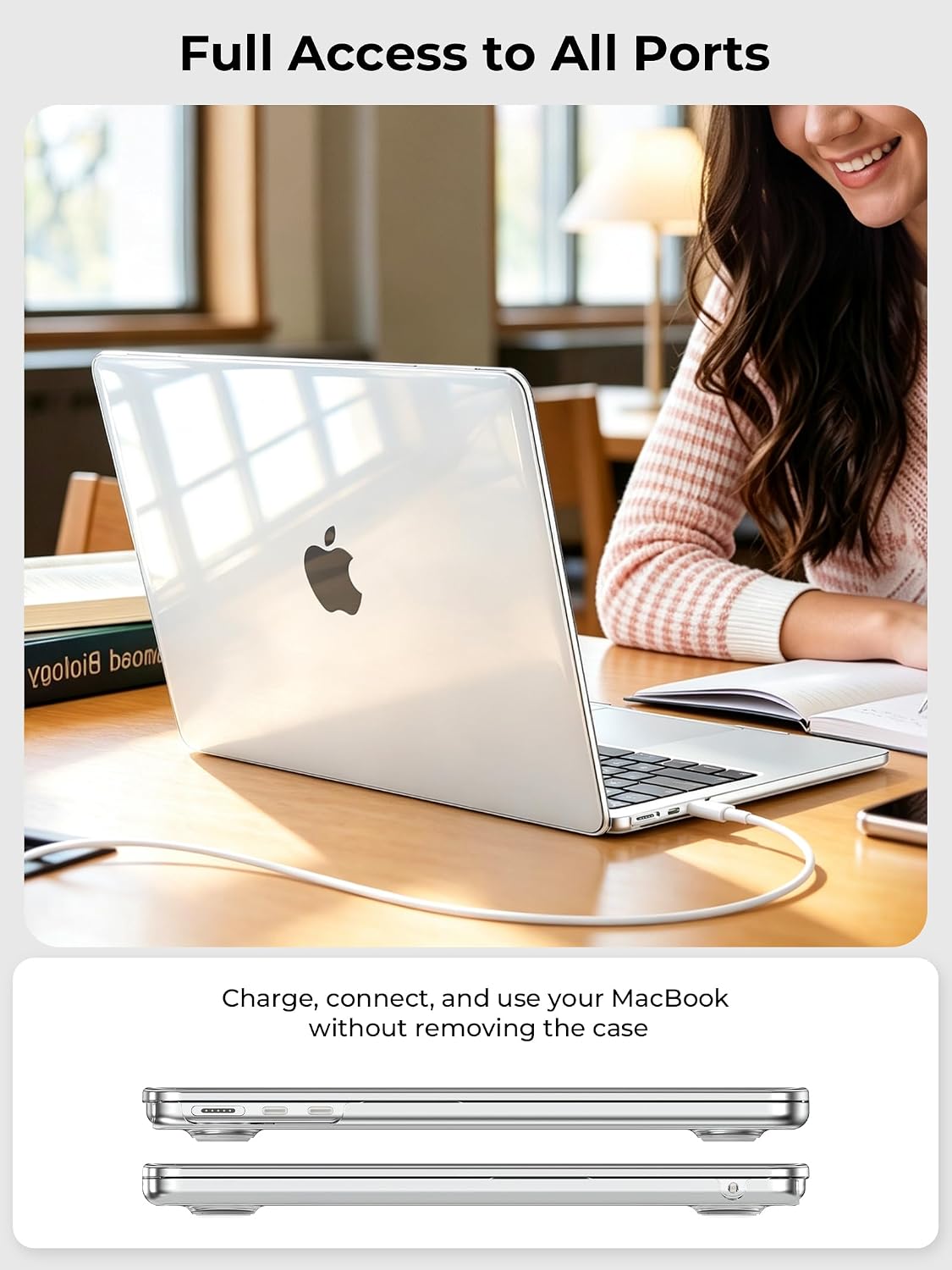 Thumbnail 5 de EooCoo MacBook Air 13.6" Clear Hard Shell