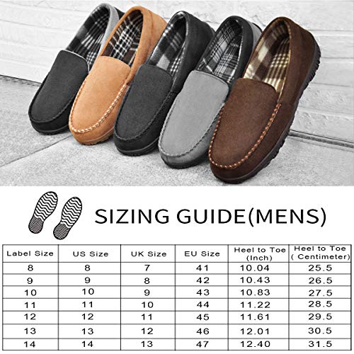 Detalle de MIXIN Men's Casual Slip On Moccasins: Micro Suede Flats with Memory Foam