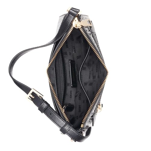 Detalle 2 de DKNY Bryant Ave Top Zip Demi Crossbody bolso pequeño negro