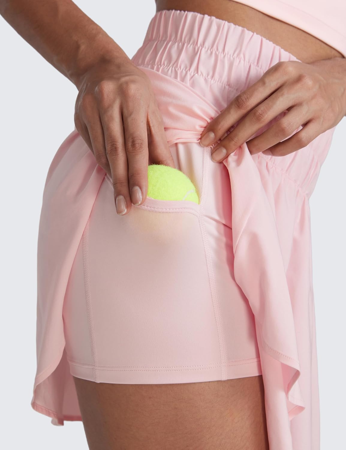 Thumbnail 3 de CRZ YOGA Jupe de Tennis fluides Taille Haute pour Femmes – Jupe-short plissée