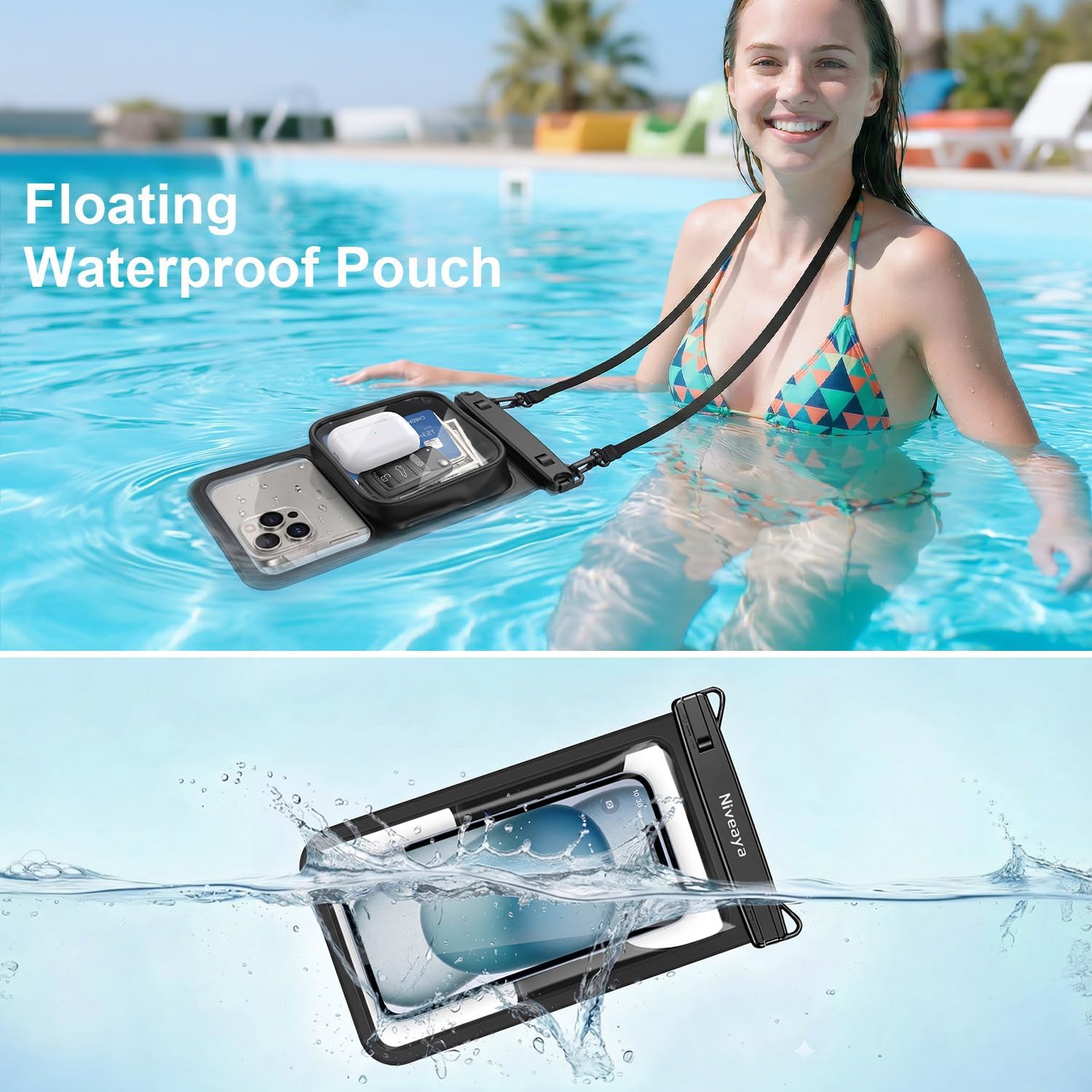 Detalle 2 de Niveaya Floatable Waterproof Phone Pouch 8.5 inch