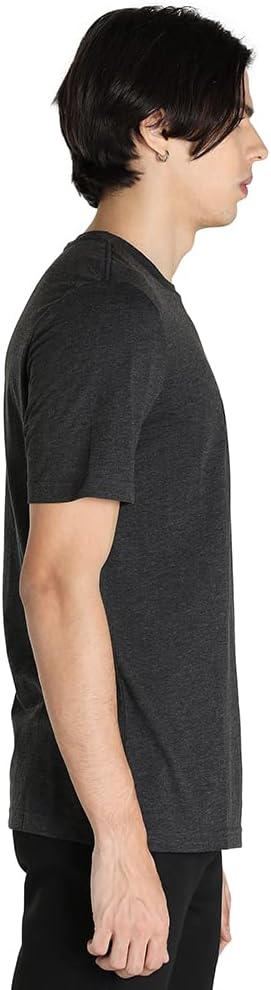 Detalle de PUMA Herren ESS Heather Tee – nachhaltiges Everyday-Shirt (Packung 1)