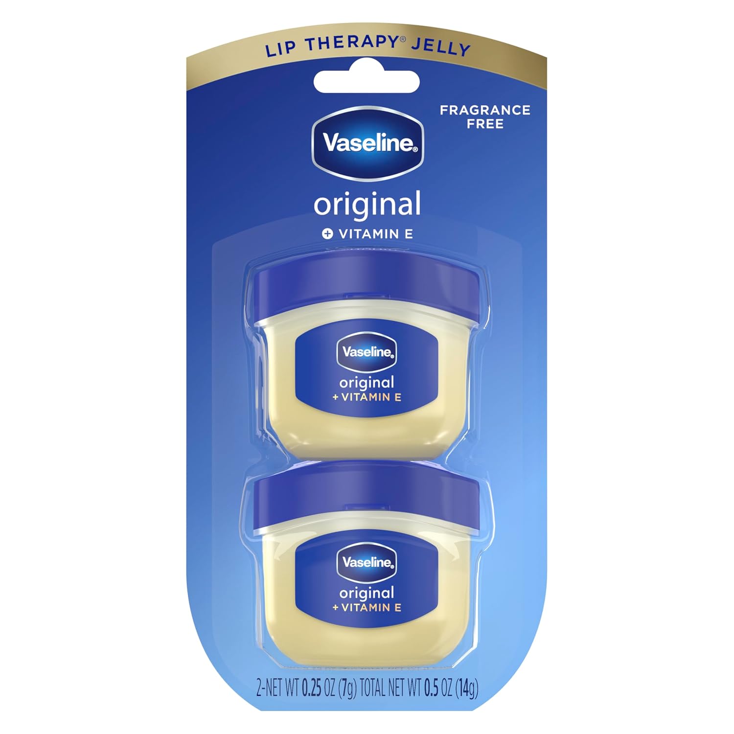 Vaseline Lip Therapy Original Mini Lip Balm, 0.5 oz, 2 Count