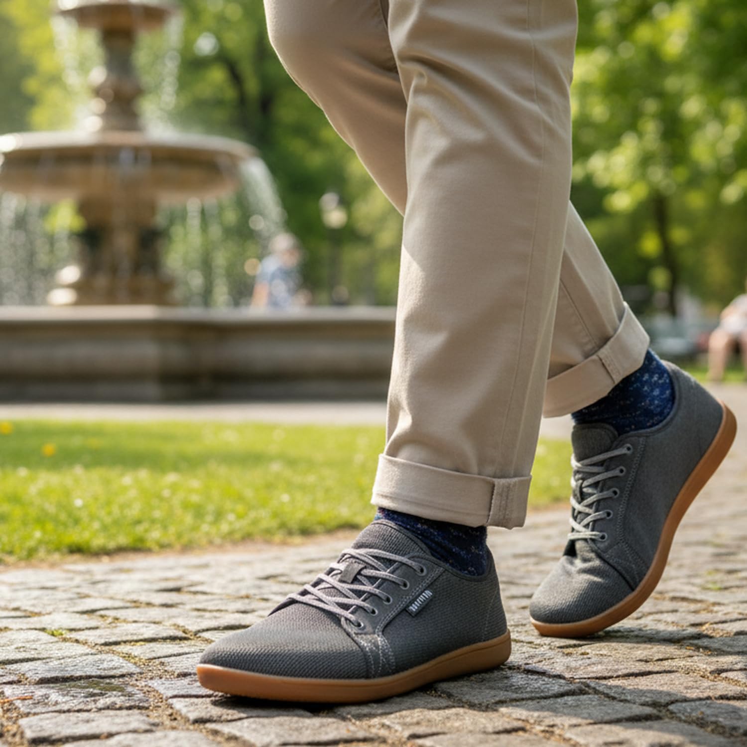 Thumbnail 3 de WHITIN Men's Wide Minimalist Barefoot Sneakers with Zero Drop Sole