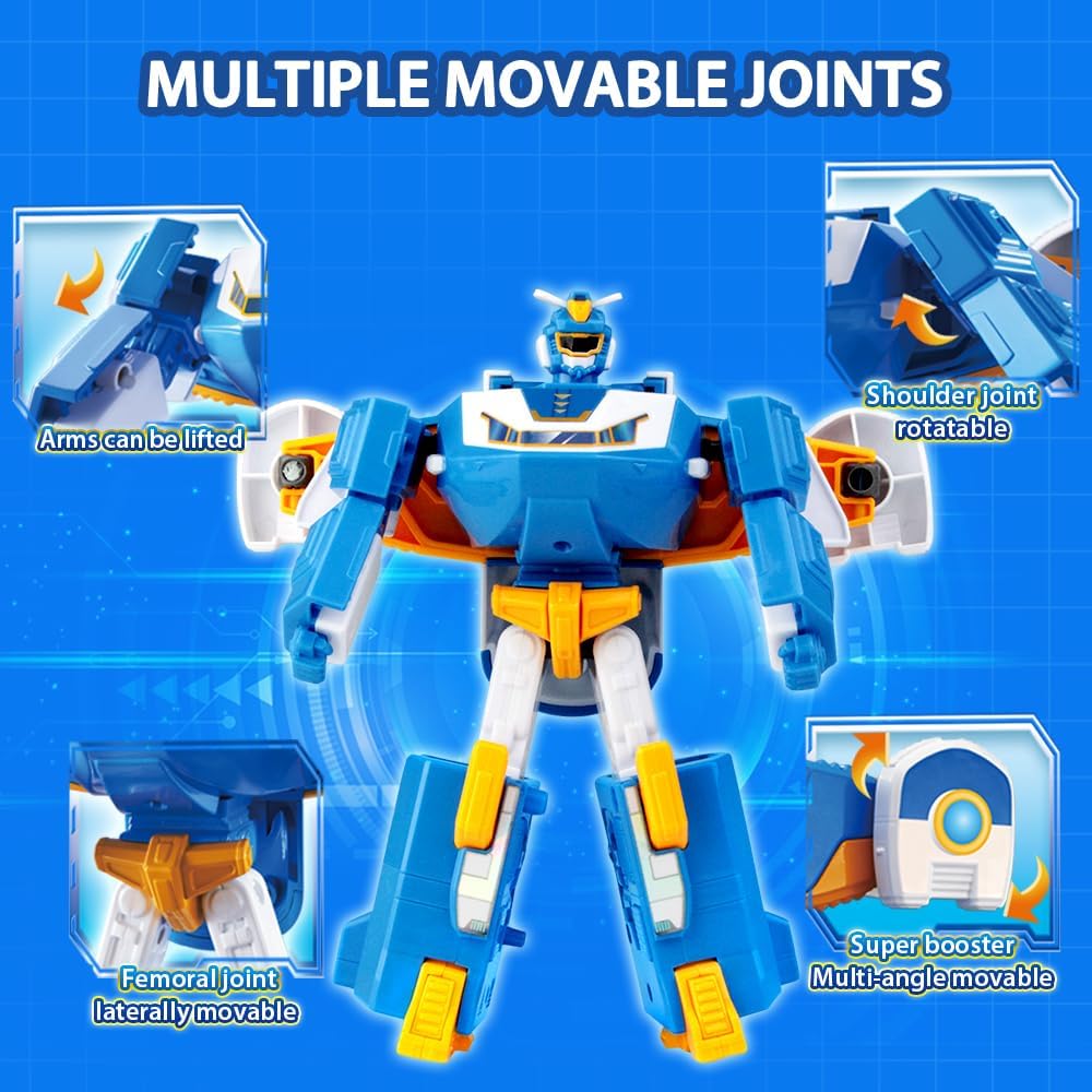 Detalle 2 de Super Wings 2-in-1 Verwandlungsroboter 18 cm 🤖
