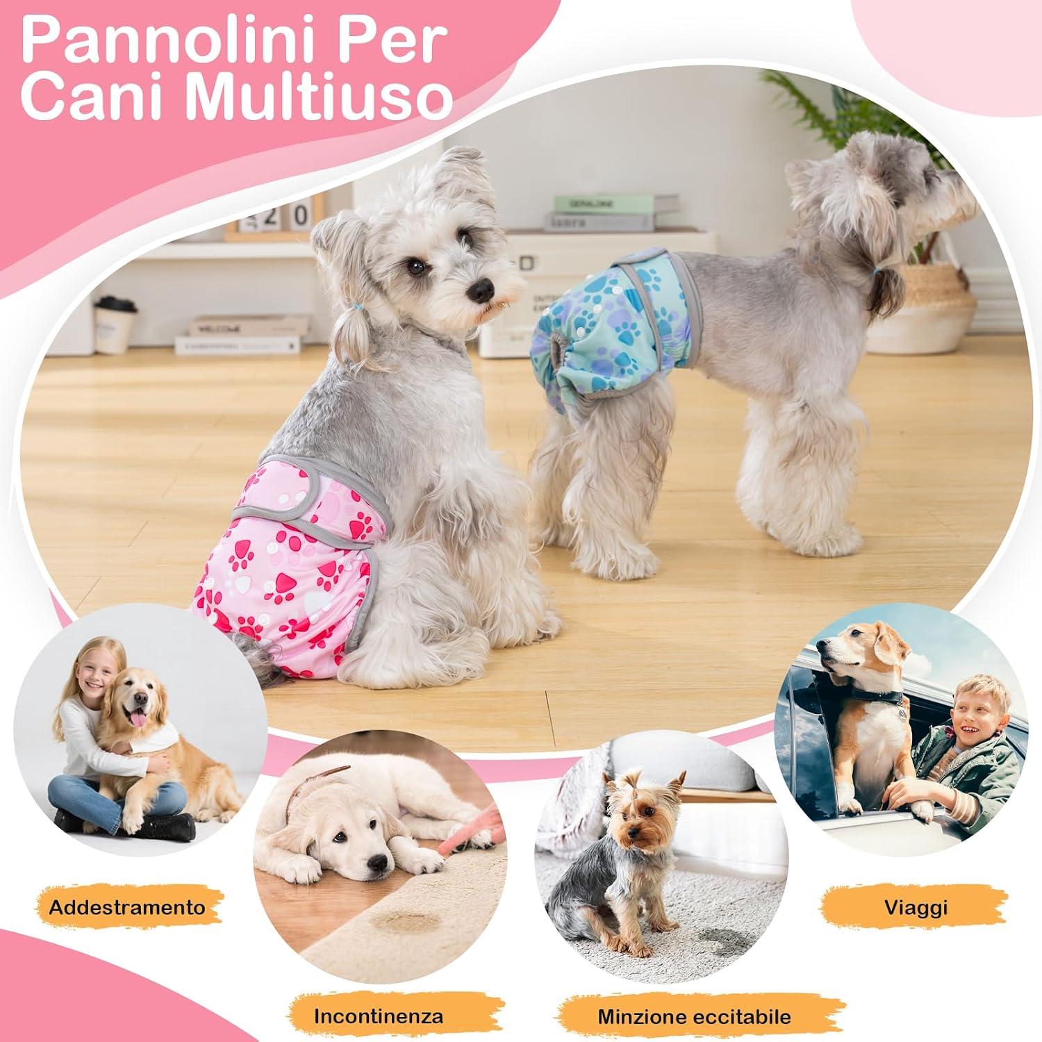 Thumbnail 6 de UFO PET Mutandine Cane Femmina Calore Lavabili XL (3 Pezzi) – Pannolini per Cani in Calore