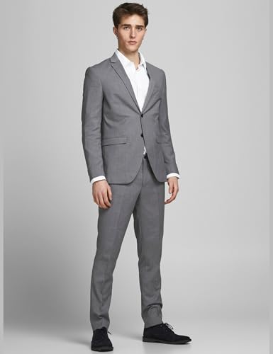 Detalle de JACK & JONES JPRFRANCO SUIT NOOS para hombre – Light Grey Melange, Super Slim Fit (52)