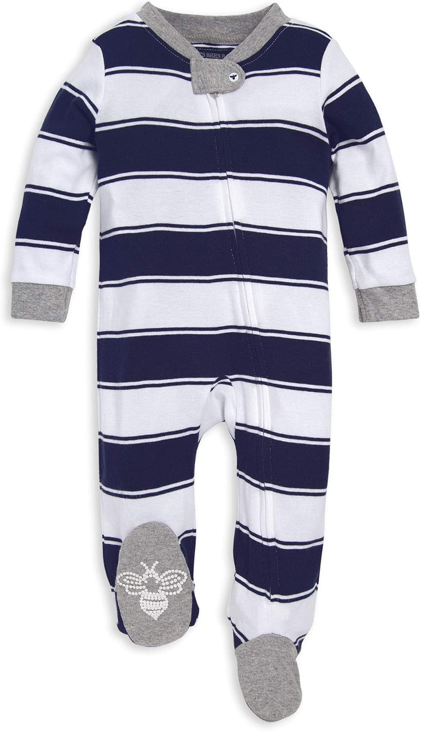 Thumbnail 5 de Burt's Bees Baby Boys' Organic Cotton Sleep and Play Footed Pajamas