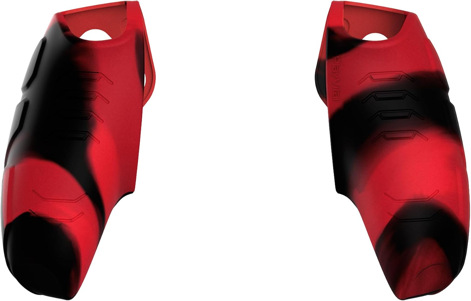 Detalle 2 de PlayVital Mecha Edition Red Black Ergonomic Silicone Case for PS5 Controller