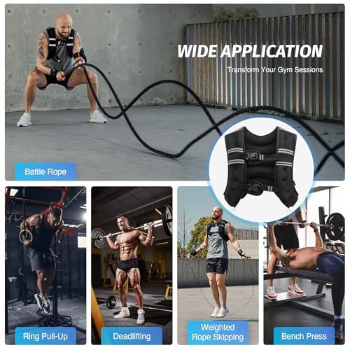 Detalle 2 de ZELUS Weighted Vest 20 lb for Training ๐