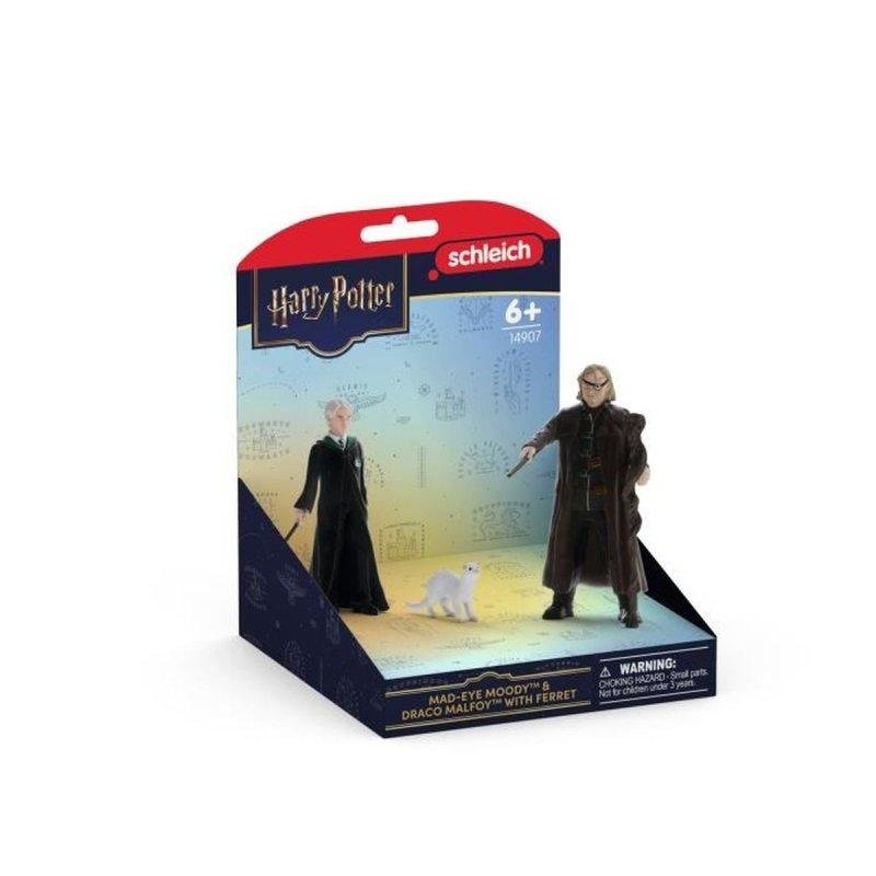 Detalle de Schleich Harry Potter: conjunto de 3 figuras de Moody, Malfoy y armiño blanco