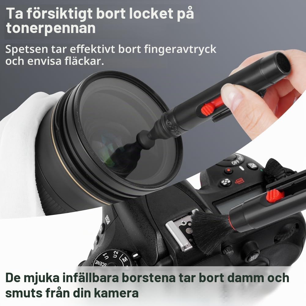 Thumbnail 3 de AYESY rengöringskit för kamera, 70 delar med sensorpinnar och 50 ml vätska