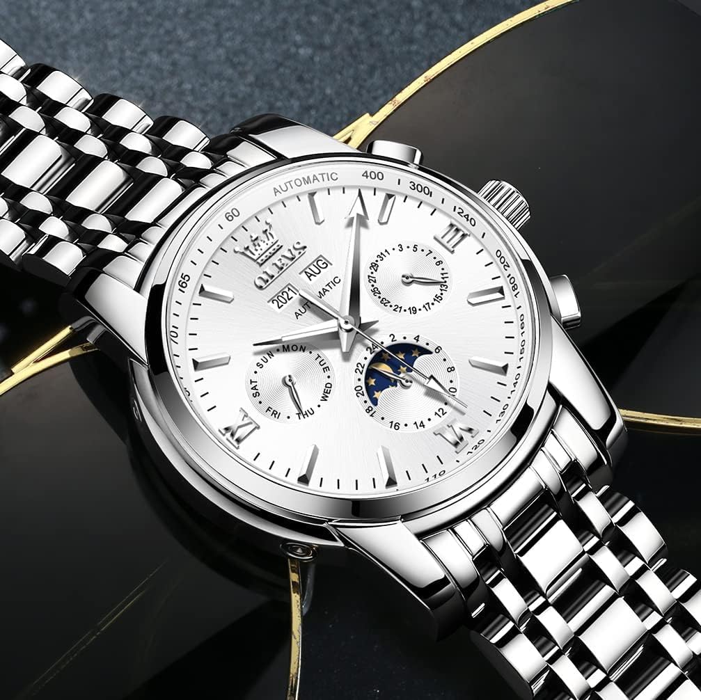 Thumbnail 1 de OUPINKE Herrenuhr Automatik mit Mondphase