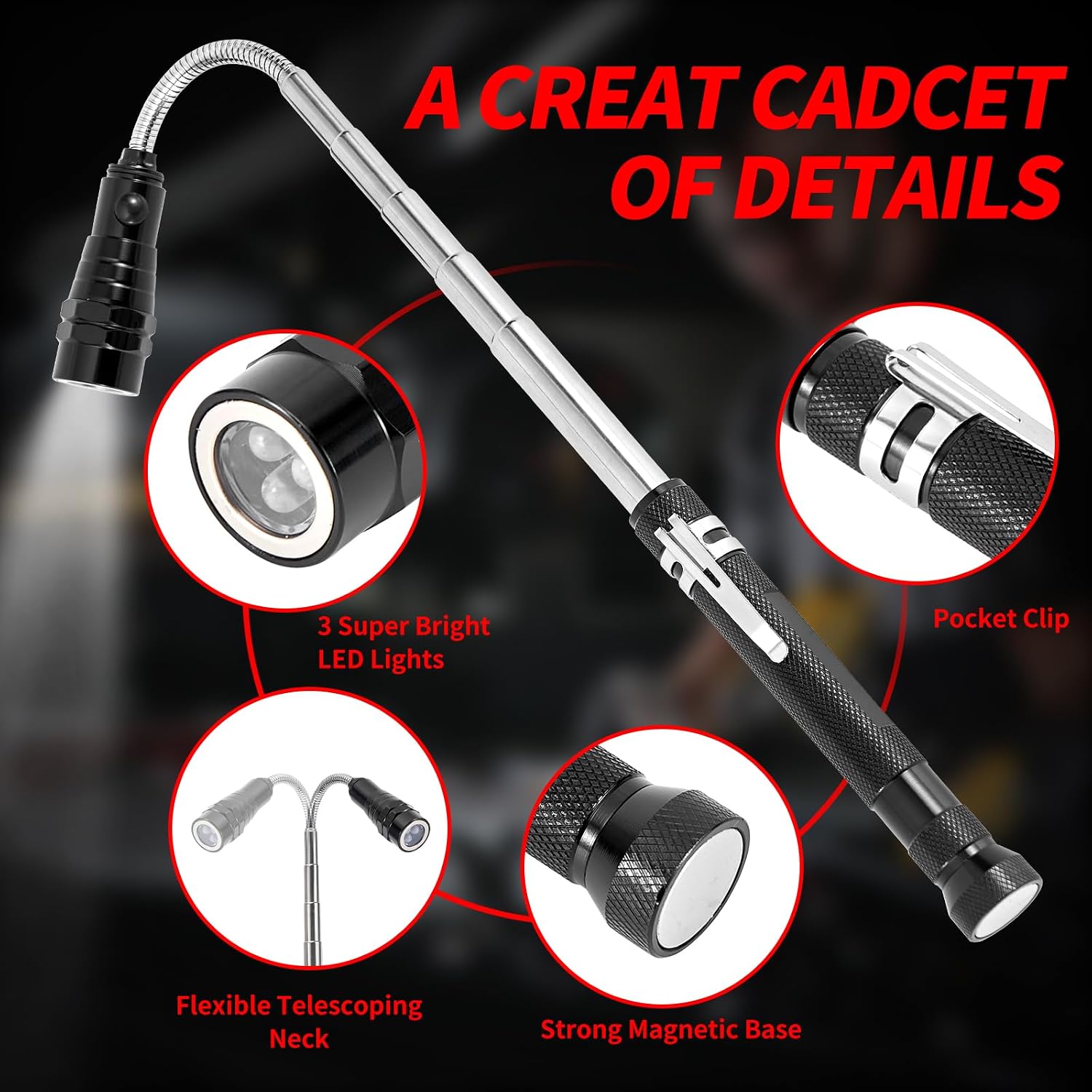 Detalle de Cool Gadget Magnetic Pickup Tool Set of 3