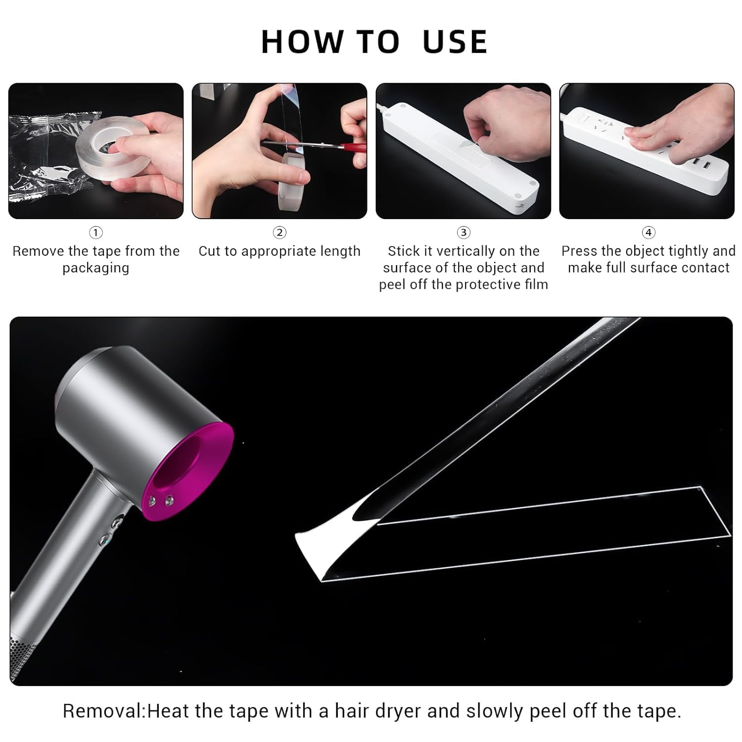 Thumbnail 2 de SUTOUG Double-Sided Tape, 9.8-Foot Rolls