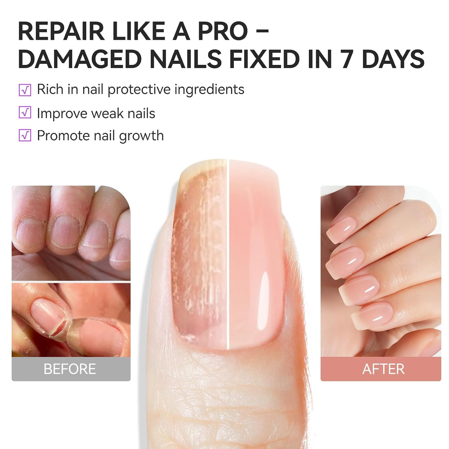Thumbnail 5 de gelike ec Nail Strengthener Nude Blush