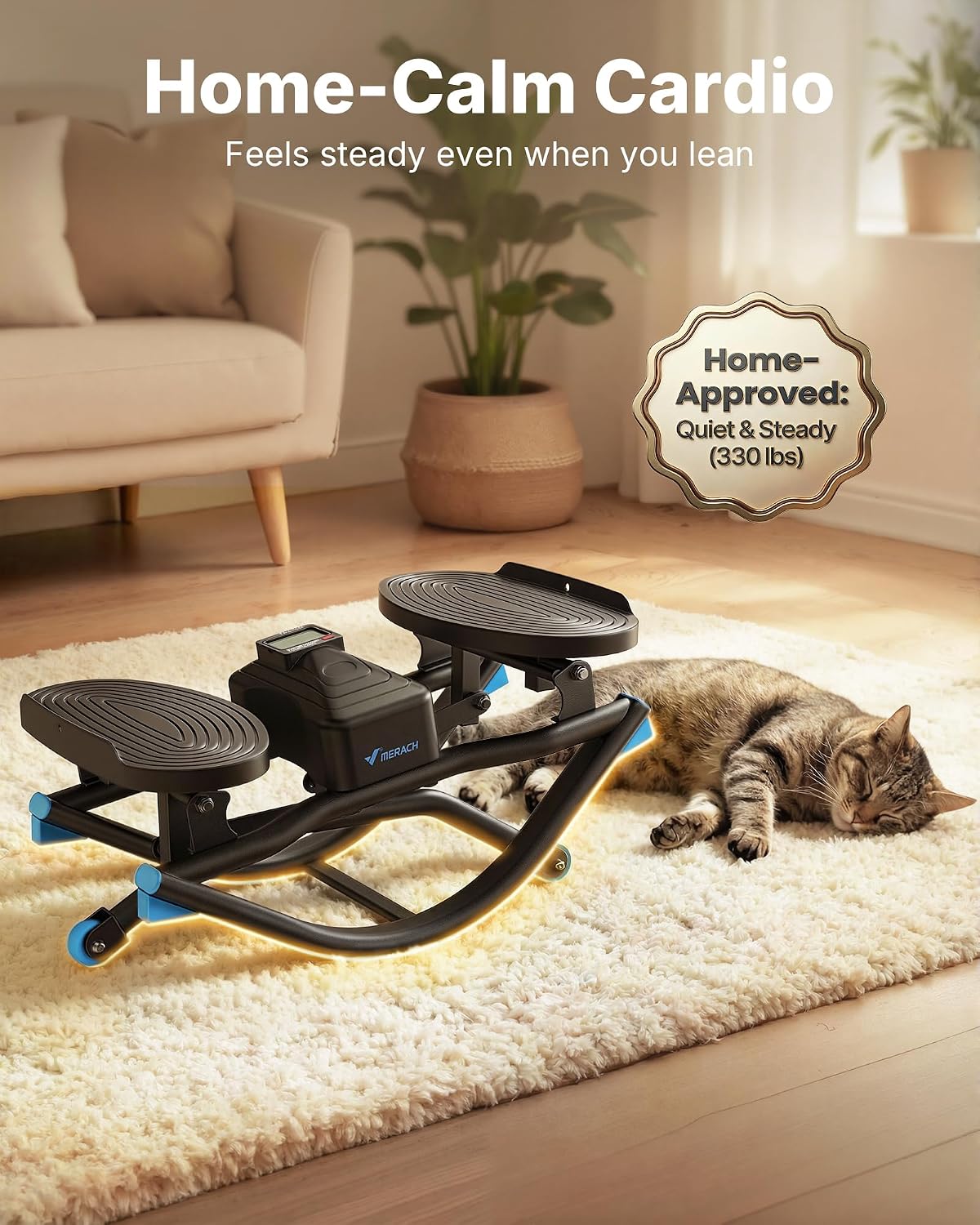 Detalle de Merach Rocking Steppers for Exercise at Home