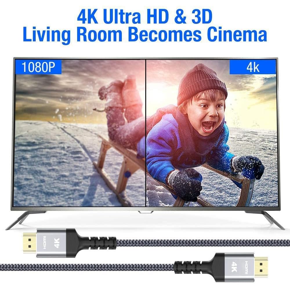 Thumbnail 3 de Highwings Long HDMI Cable 30FT 18Gbps