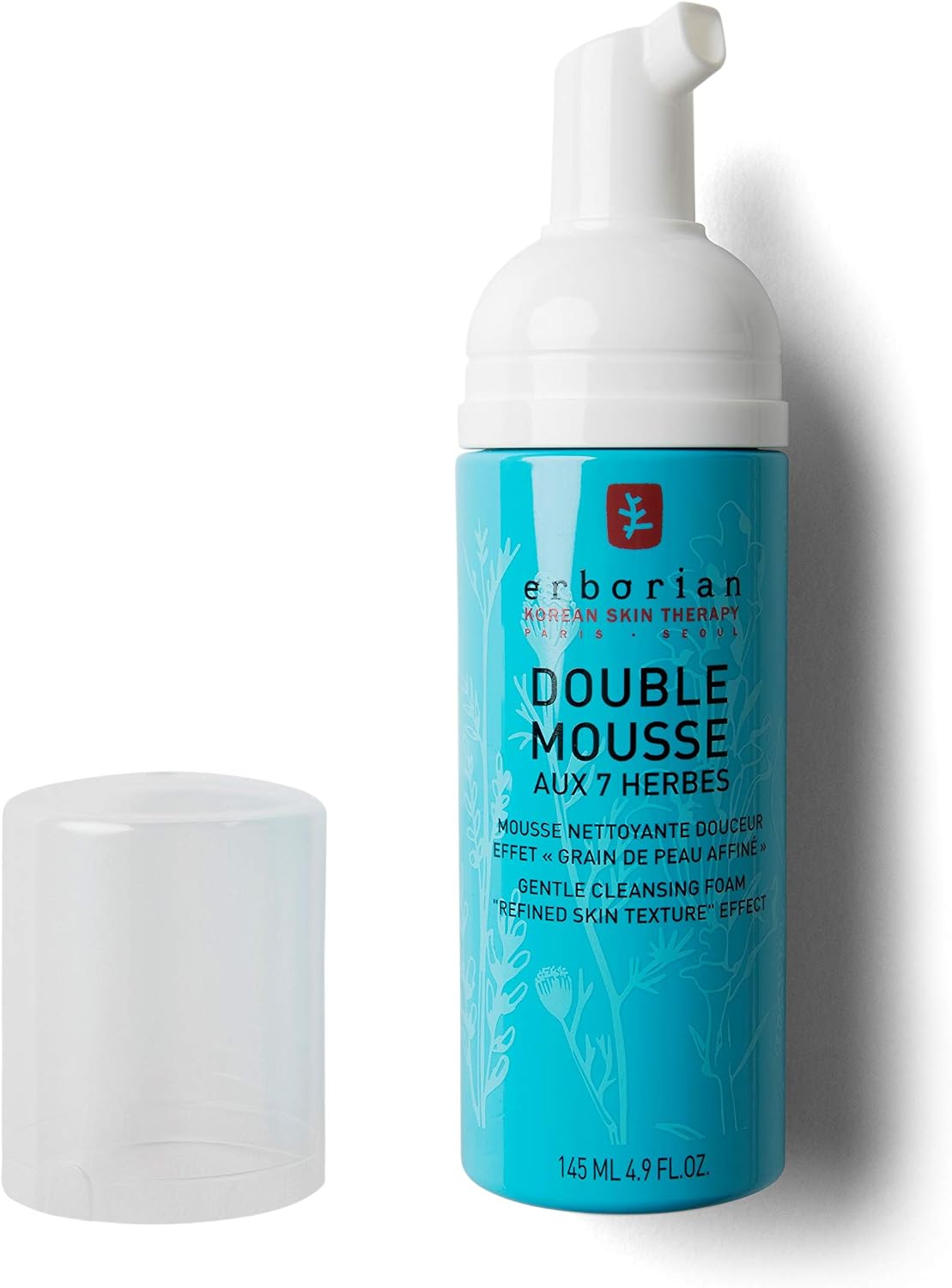 Detalle 1 de Erborian Mousse Doppia Viso alle 7 Erbe – Detergente 2-in-1 per una pelle purificata e dall’aspetto più lucente (145 ml)