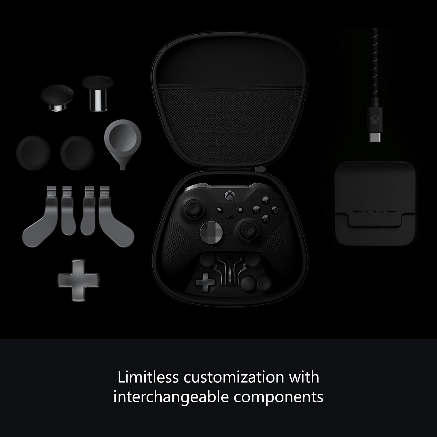 Detalle 2 de Xbox Elite Wireless Controller Series 2 (Black) – Elite precision with adjustable sticks and customizable profiles