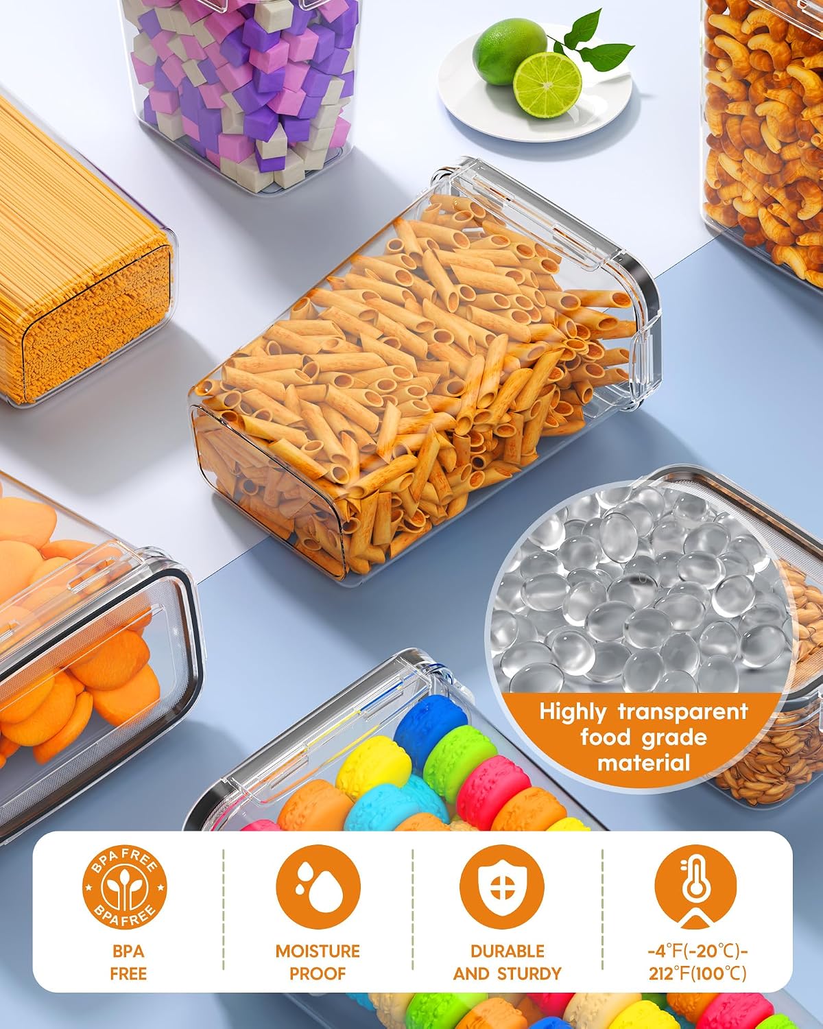 Detalle 2 de Airtight Food Storage Containers, 15-Pc ⚙