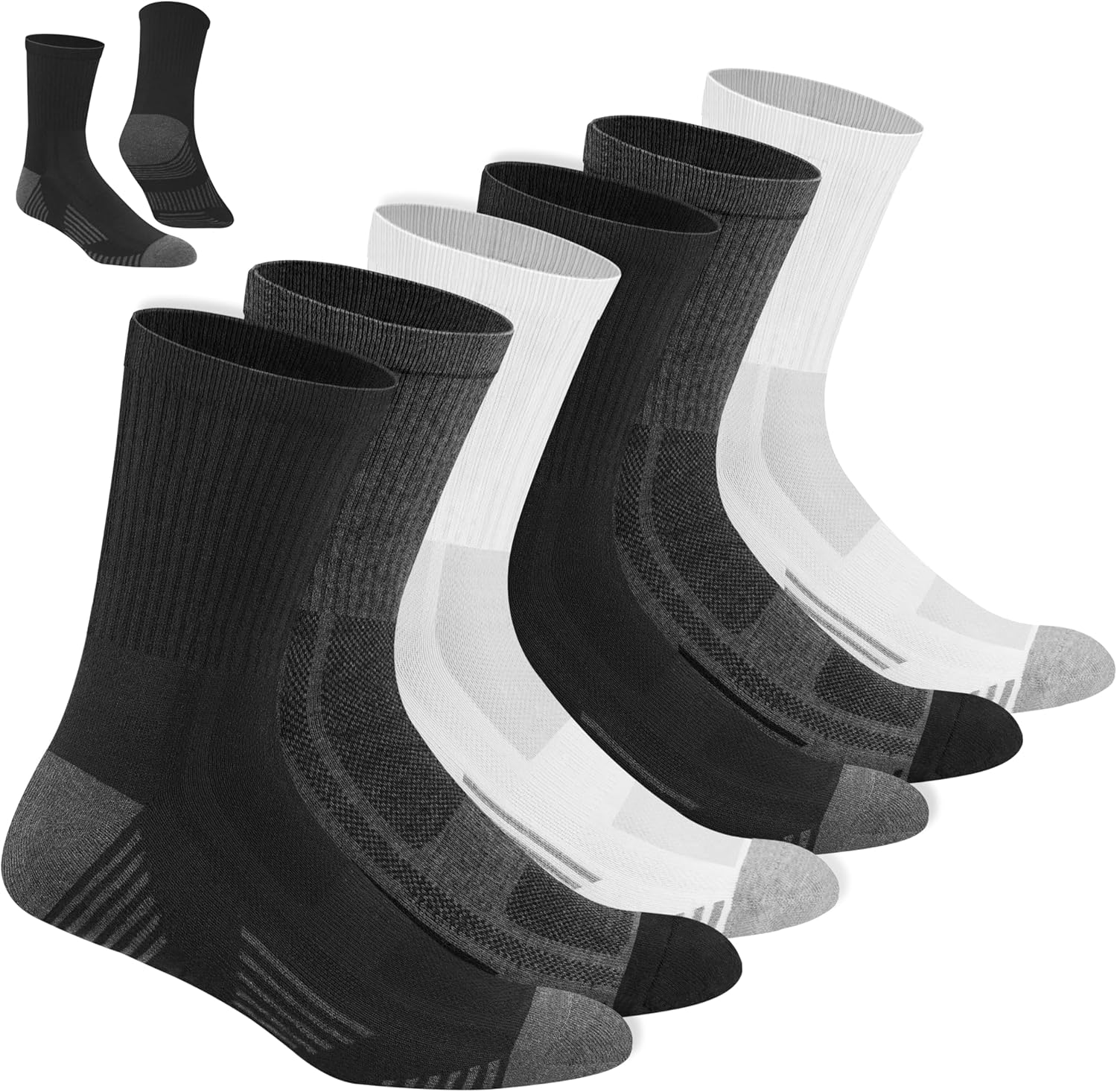 Thumbnail 5 de NAVYSPORT calzini sportivi da uomo in cotone (confezione da 6 paia)