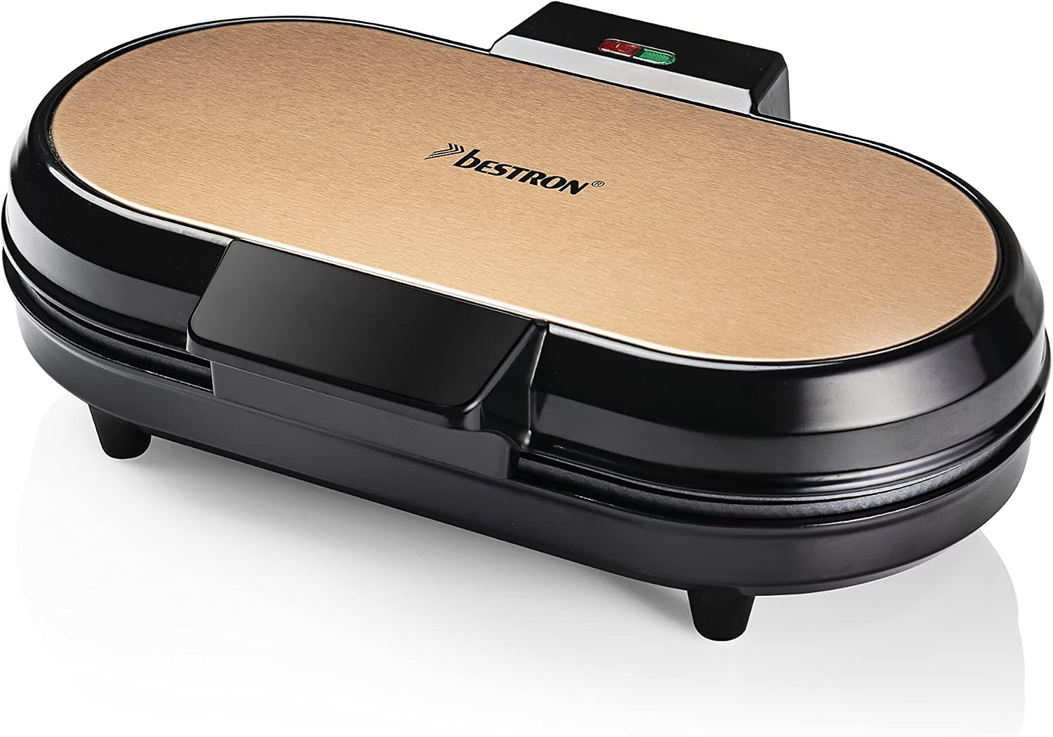 Thumbnail 1 de BESTRON Piastra doppia waffle 1200 Watt rame