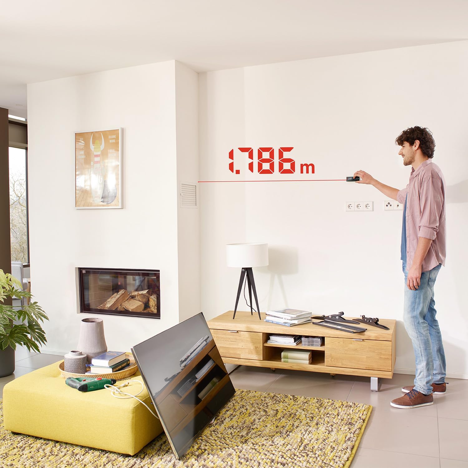 Thumbnail 6 de Bosch Laser-Entfernungsmesser Zamo (4. Generation) – bis 25 m, Genauigkeit ±2 mm/m, USB‑C® Akku-Laden