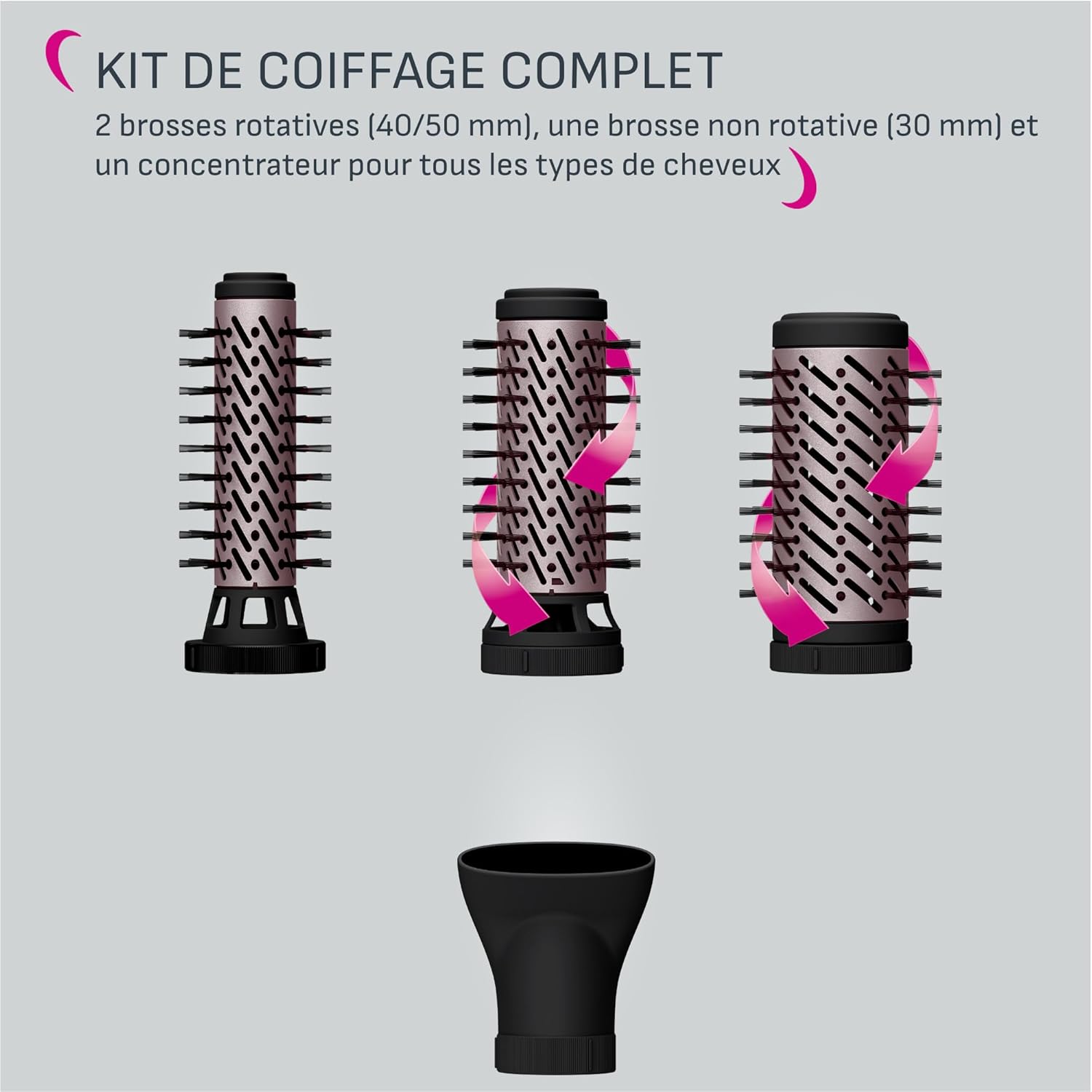 Thumbnail 4 de Calor Brush Activ UB9535C0 : brosse soufflante rotative pour gagner du volume au coiffage