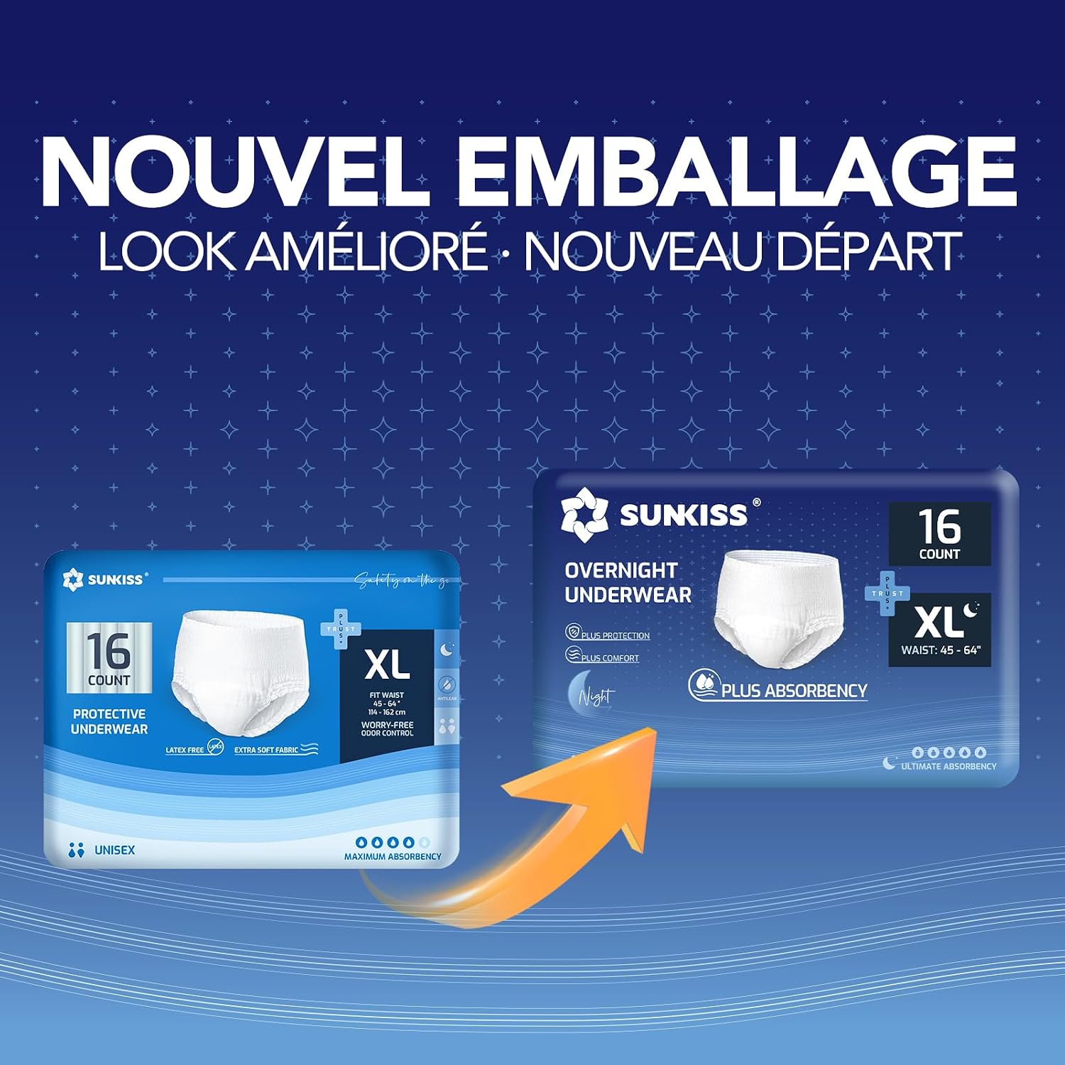 Detalle de SUNKISS TrustPlus culottes incontinence XL Nuit
