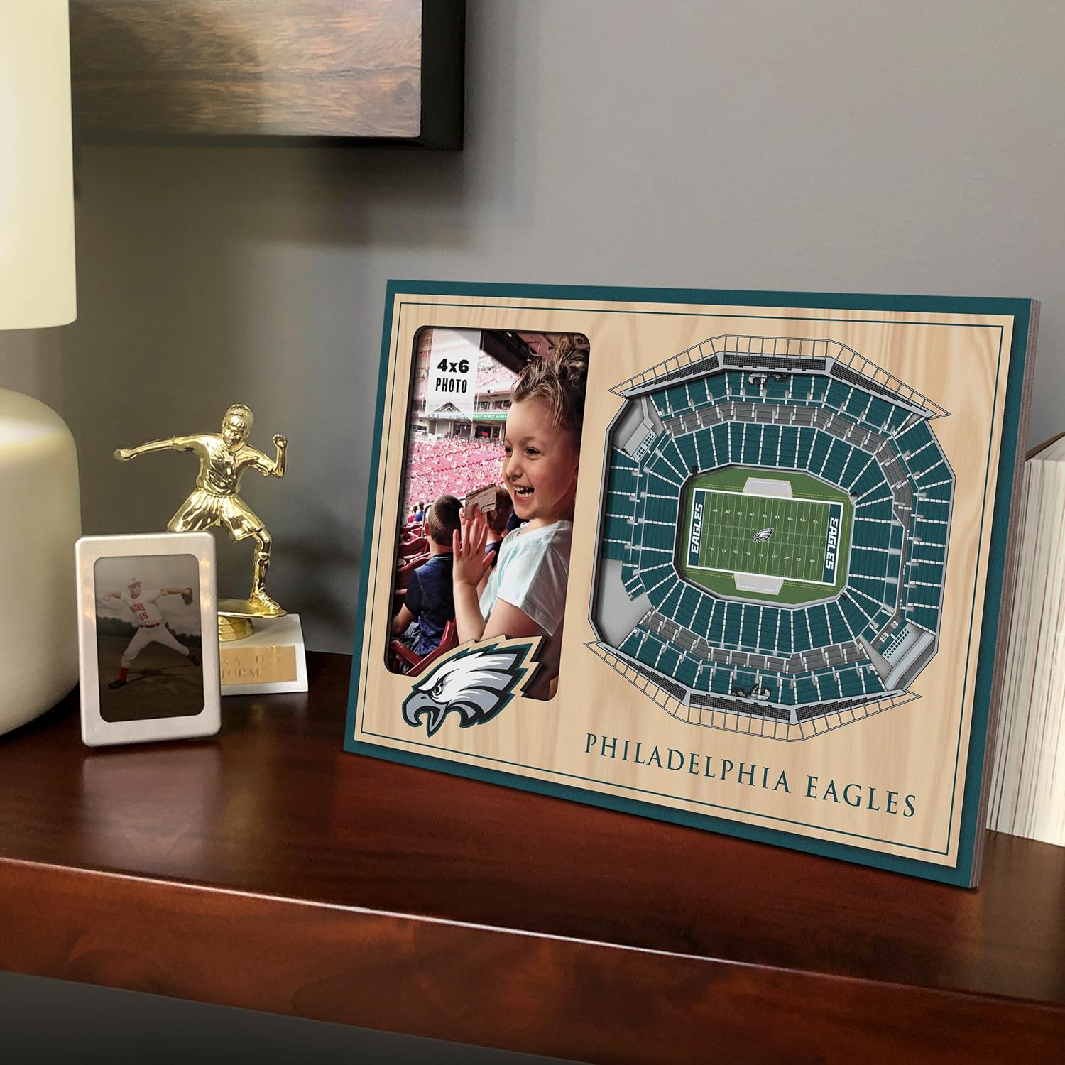 Thumbnail 1 de YouTheFan NFL Philadelphia Eagles 3D StadiumViews Picture Frame (12" x 8" x 3/8")