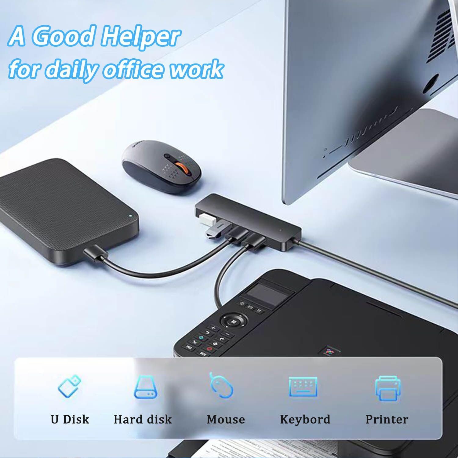 Detalle de VIENON 4-Port USB 3.0 Hub