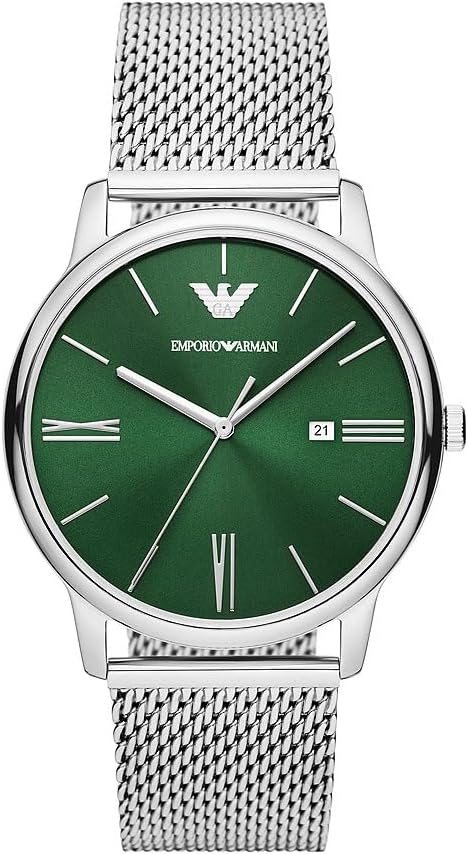 Thumbnail 4 de Emporio Armani Montre Herren – Quarzwerk, 42 mm Gehäuse, Edelstahl/ Leder oder Silikonarmband
