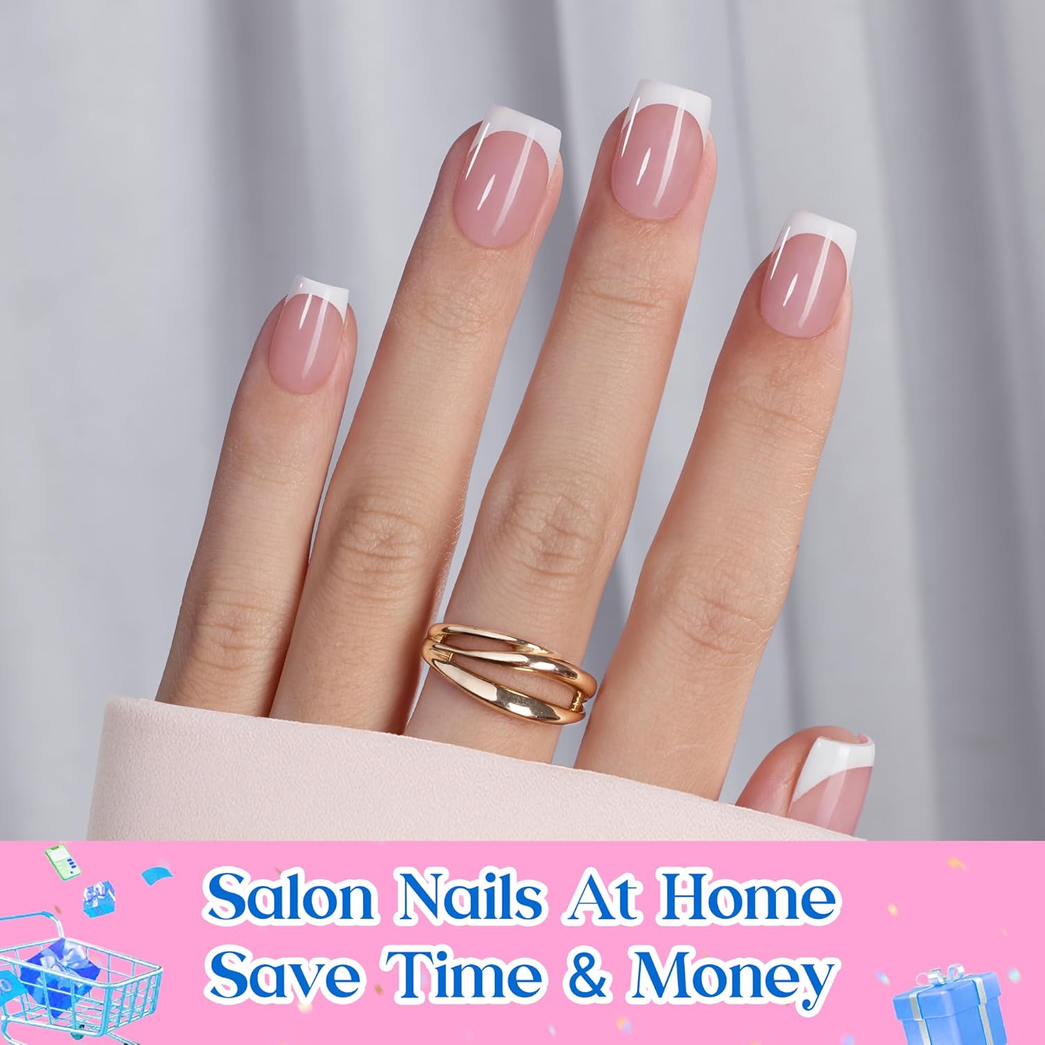 Detalle 2 de Beetles X Press Plus On Nails Kit 150 PCS ๐