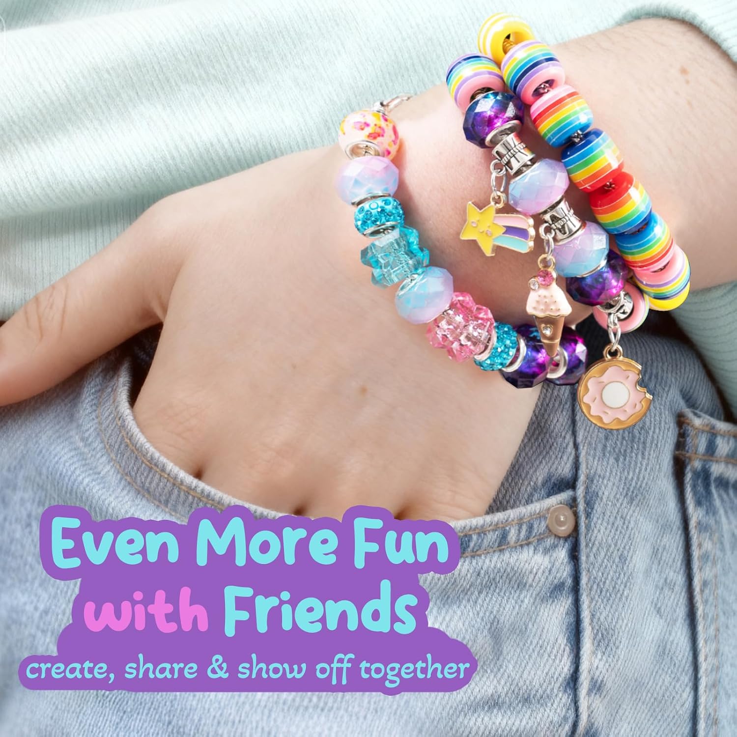 Detalle 2 de BDBKYWY Charm Bracelet Making Kit