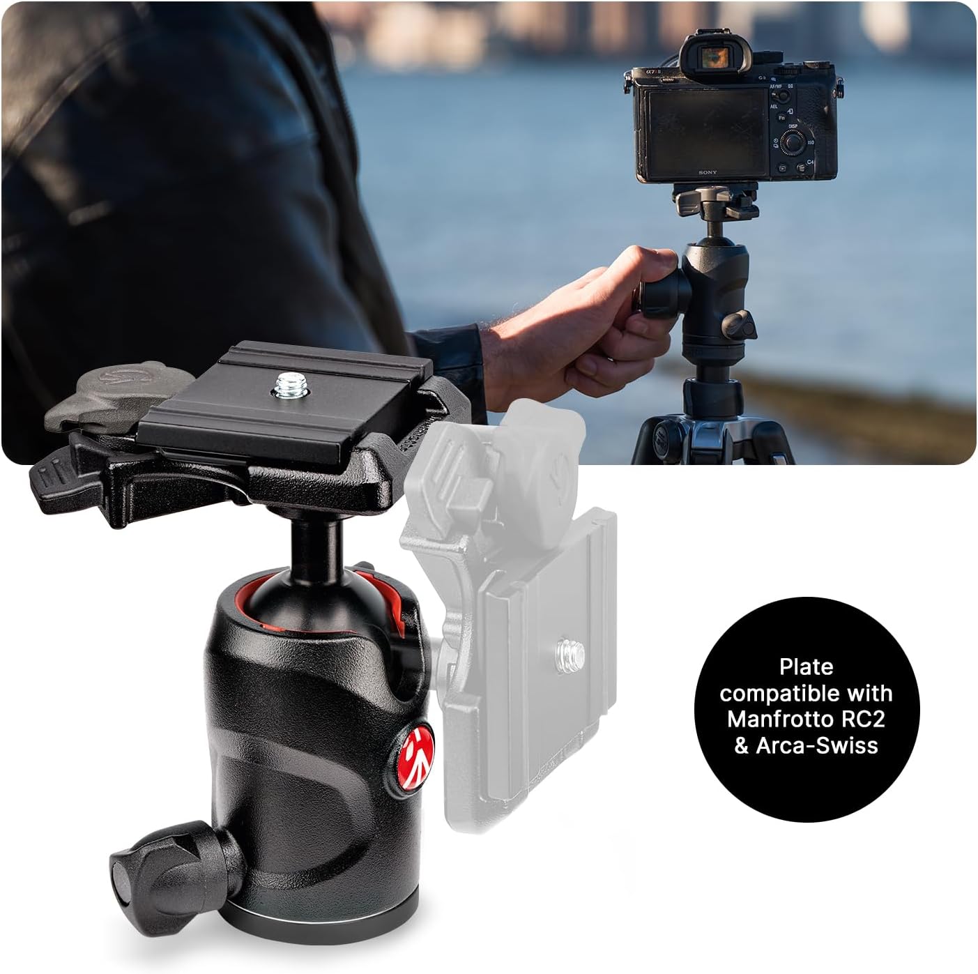 Thumbnail 3 de Manfrotto Befree Advanced Kamerastativ-Set mit Hebelklemme und 494 Kugelkopf (Reisestativ für DSLR & spiegellos)