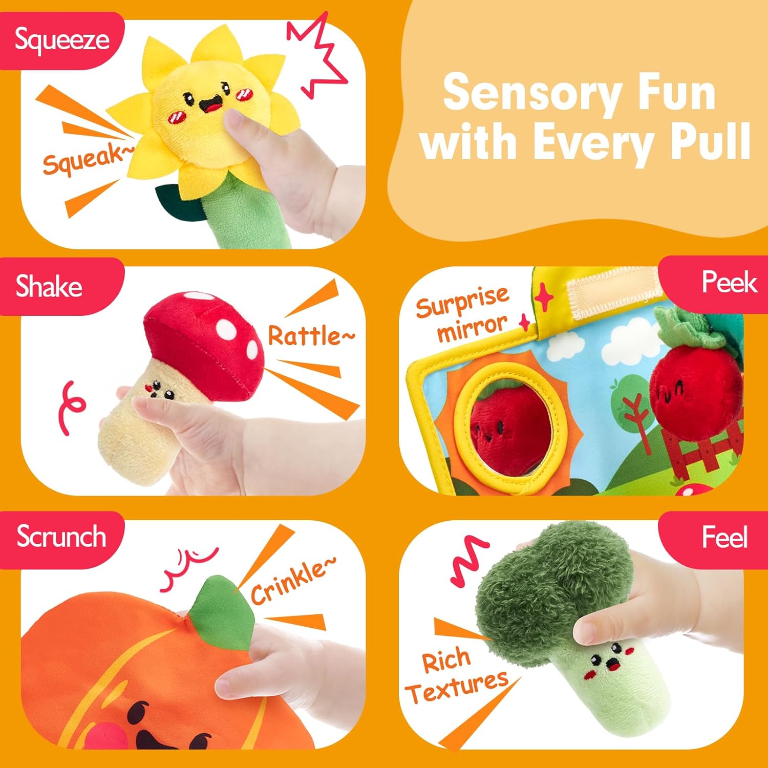 Detalle 2 de hahaland Baby Toys Montessori sensory garden 6–12 months