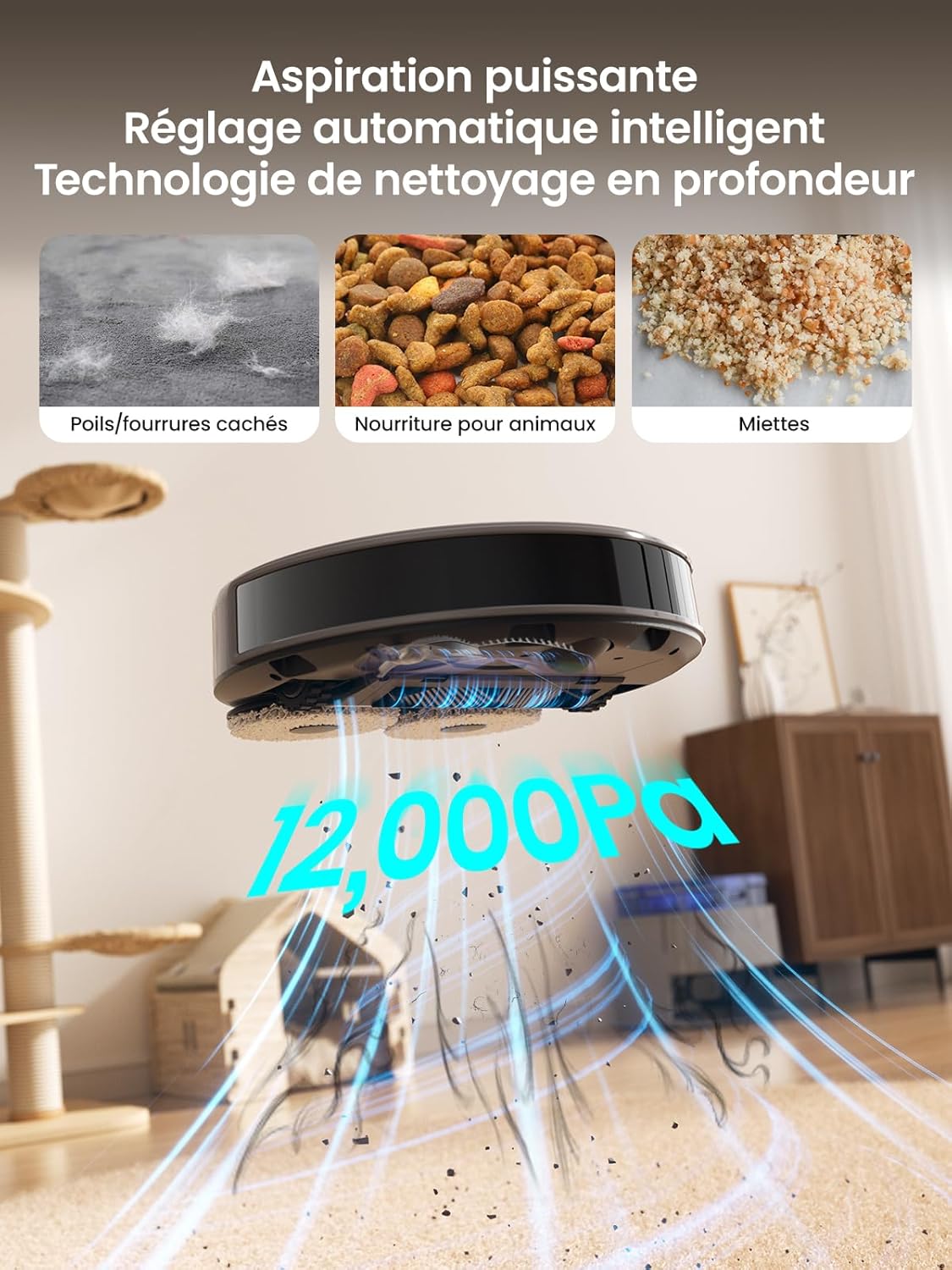 Thumbnail 3 de LEFANT M3 12000 Pa robot aspirateur 🤖