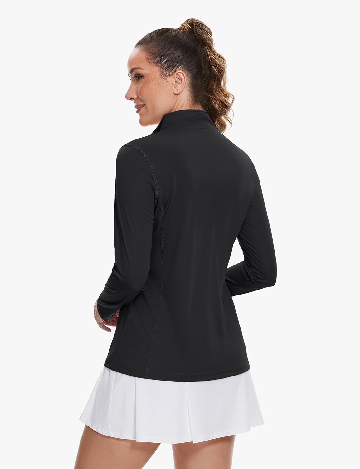 Thumbnail 6 de TACVASEN Women's Quarter Zip Pullover Golf Shirt with UPF 50+ Long Sleeve Sun Coverage