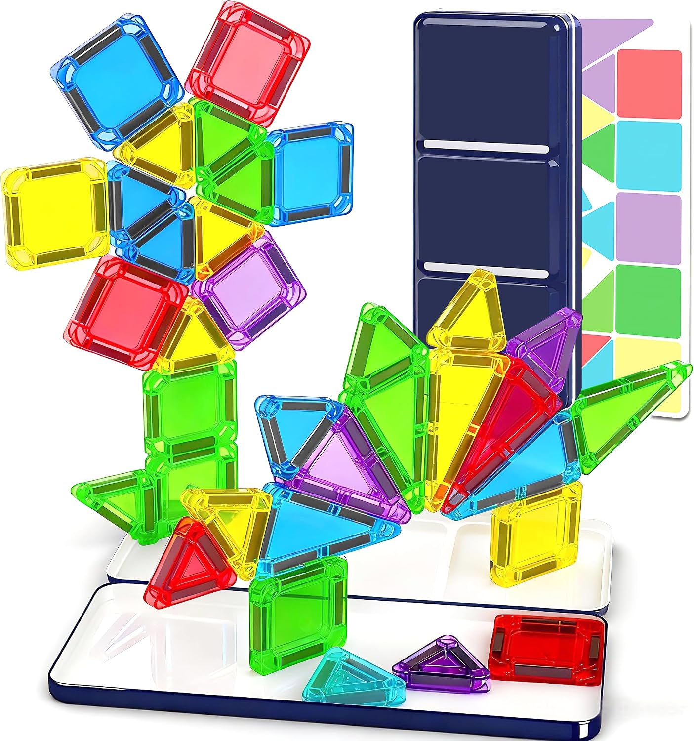 Detalle de Odjas Mini Magnetic Tiles Travel Set 30pc