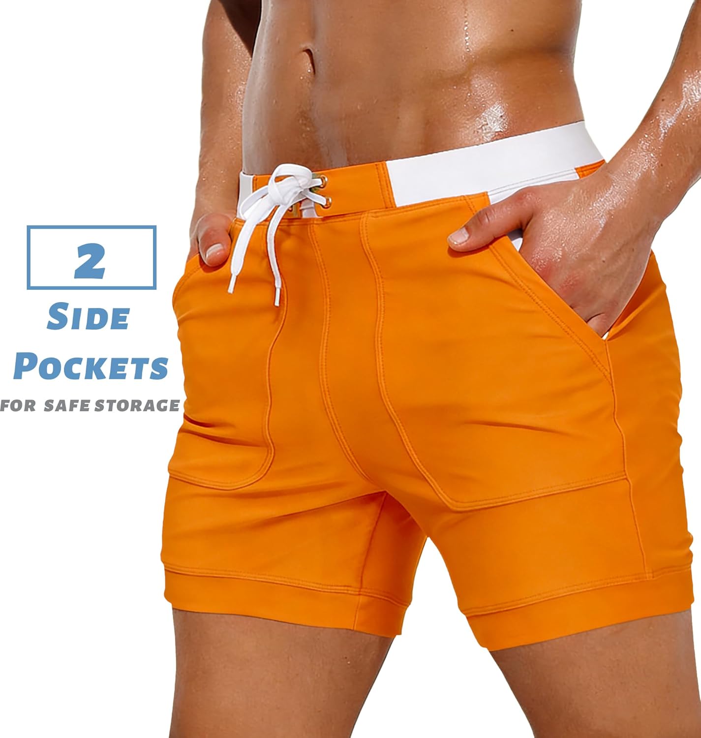 Thumbnail 2 de KEFITEVD Men's Quick Dry Swimming Shorts YK016