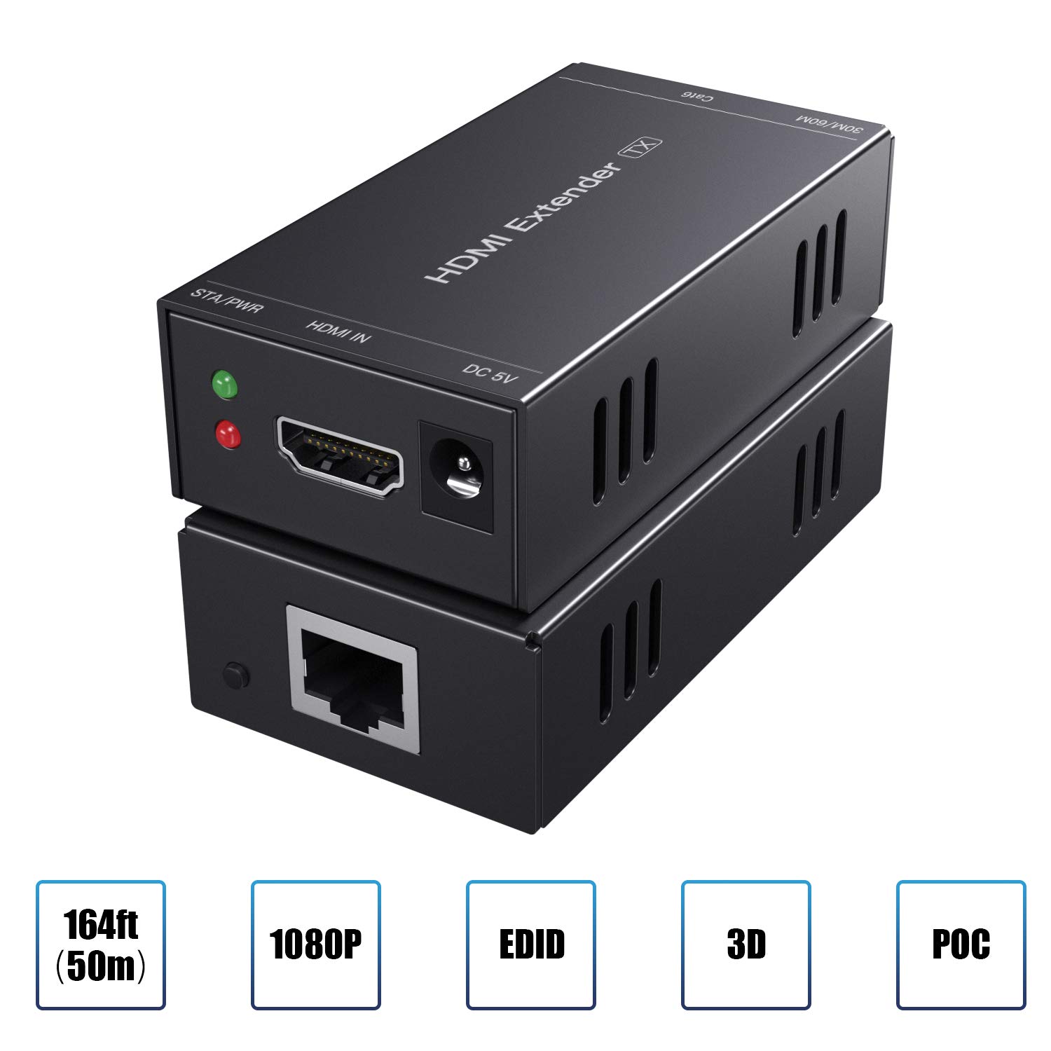 Detalle 2 de PWAYTEK HDMI Extender 1080p@60Hz over Cat6, 50m